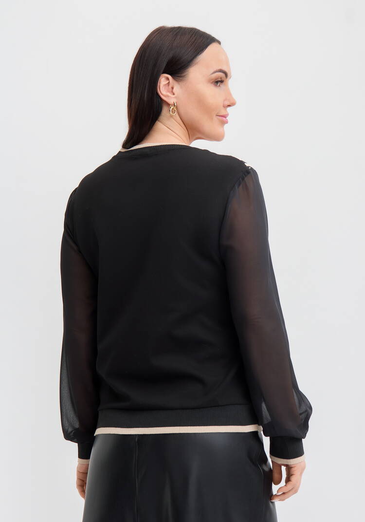 Джемпер с изящным узором шир.  750, рис. 3