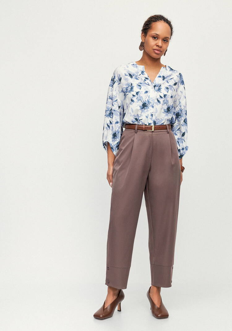 Брюки с пуговицами по низу Кармен шир.  750, рис. 9