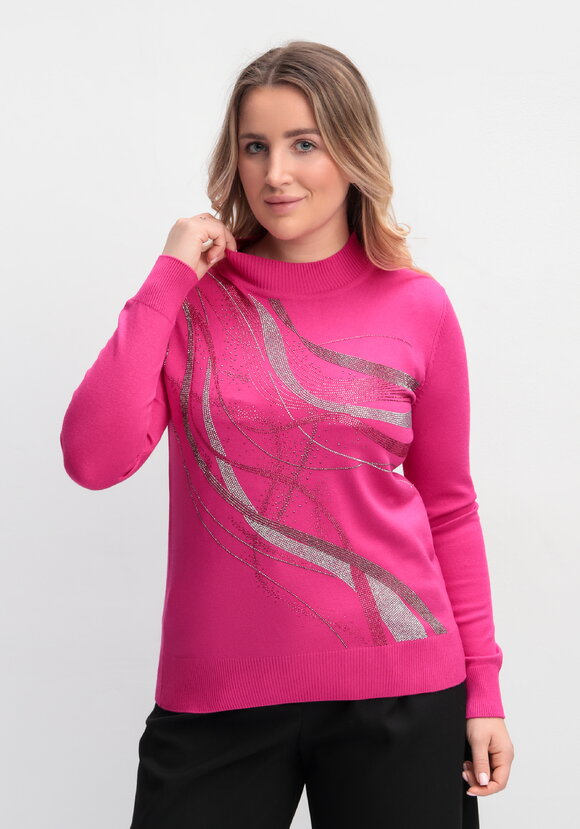 Джемпер с рисунком из страз шир.  580, рис. 4