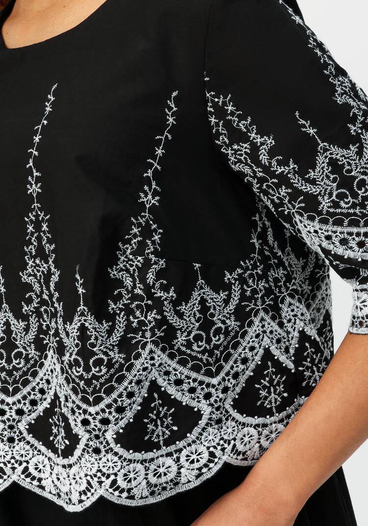 Платье свободного кроя с вышивкой шир.  750, рис. 15