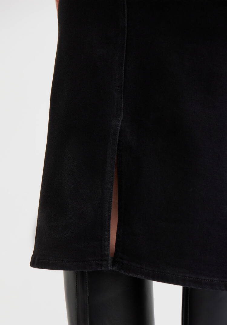 Юбка джинсовая прямого кроя шир.  750, рис. 6