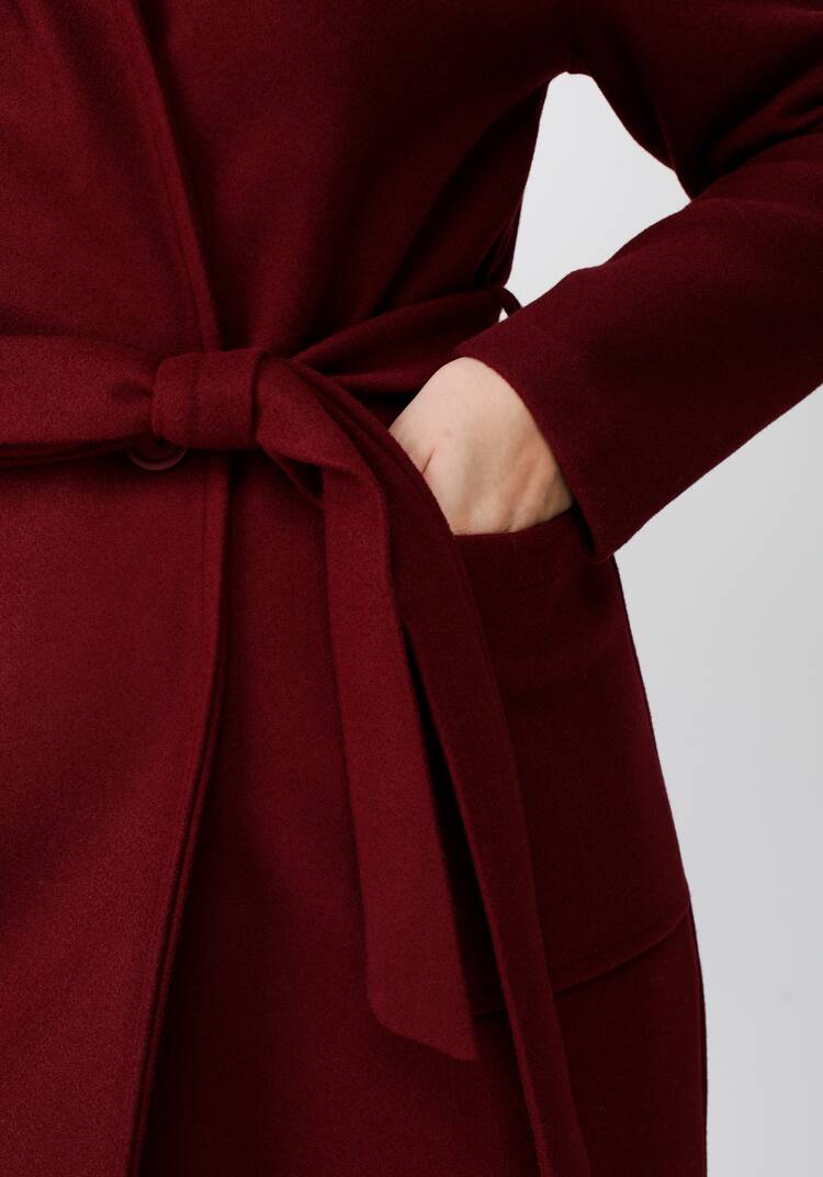 Пальто удлиненное с поясом шир.  750, рис. 5