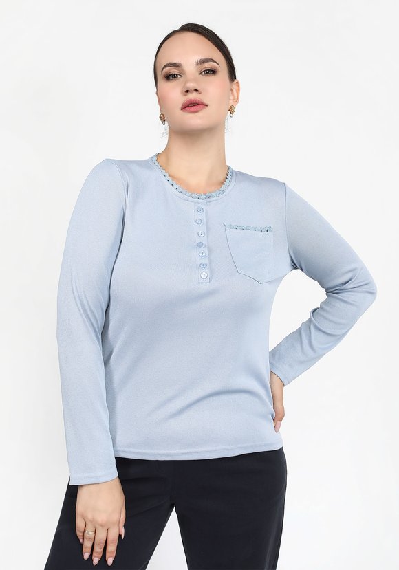 Блуза Дивный вечер шир.  580, рис. 5