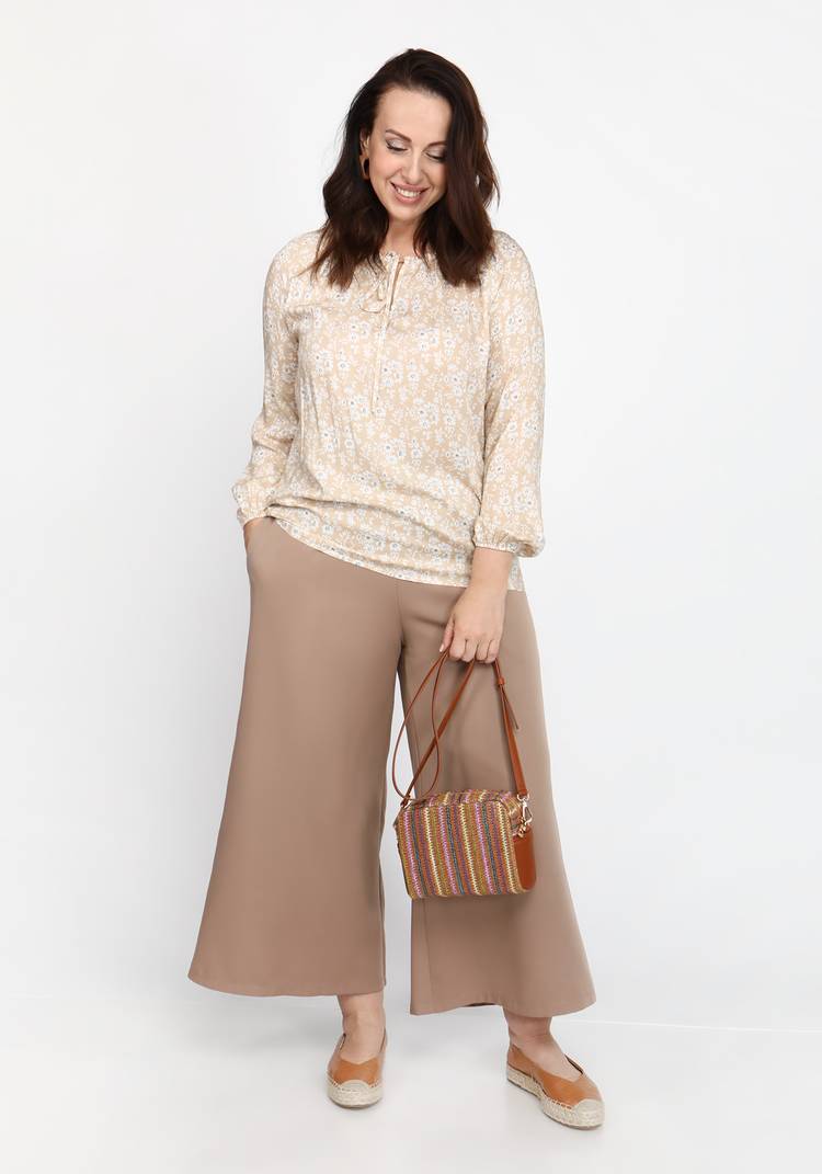 Блуза свободного кроя с набивным рисунком шир.  750, рис. 7