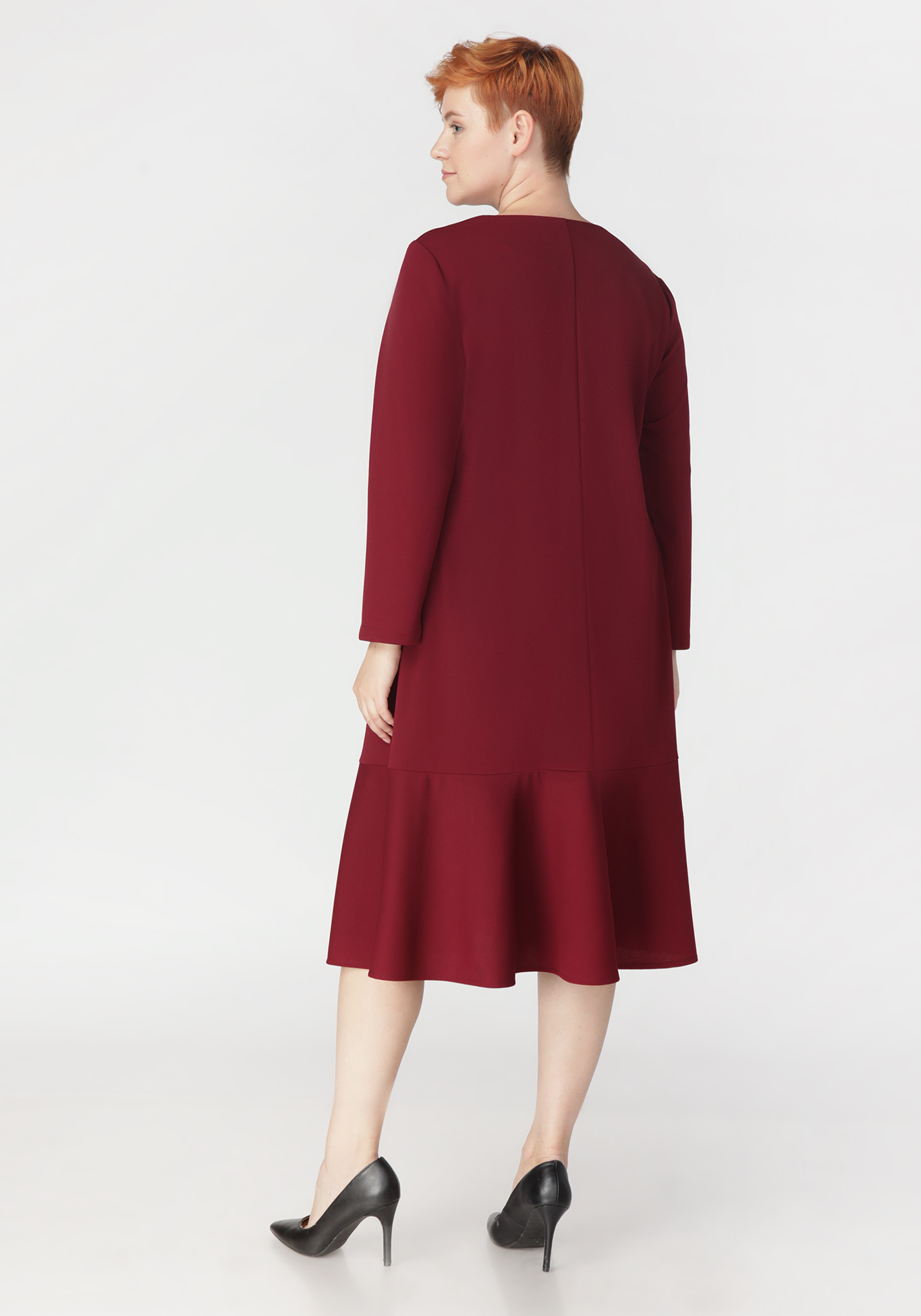 Платье "Восхитительная грация" Bianka Modeno, размер 50, цвет красный - фото 3