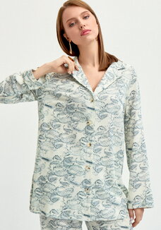 Рубашка с длинным рукавом изо льна