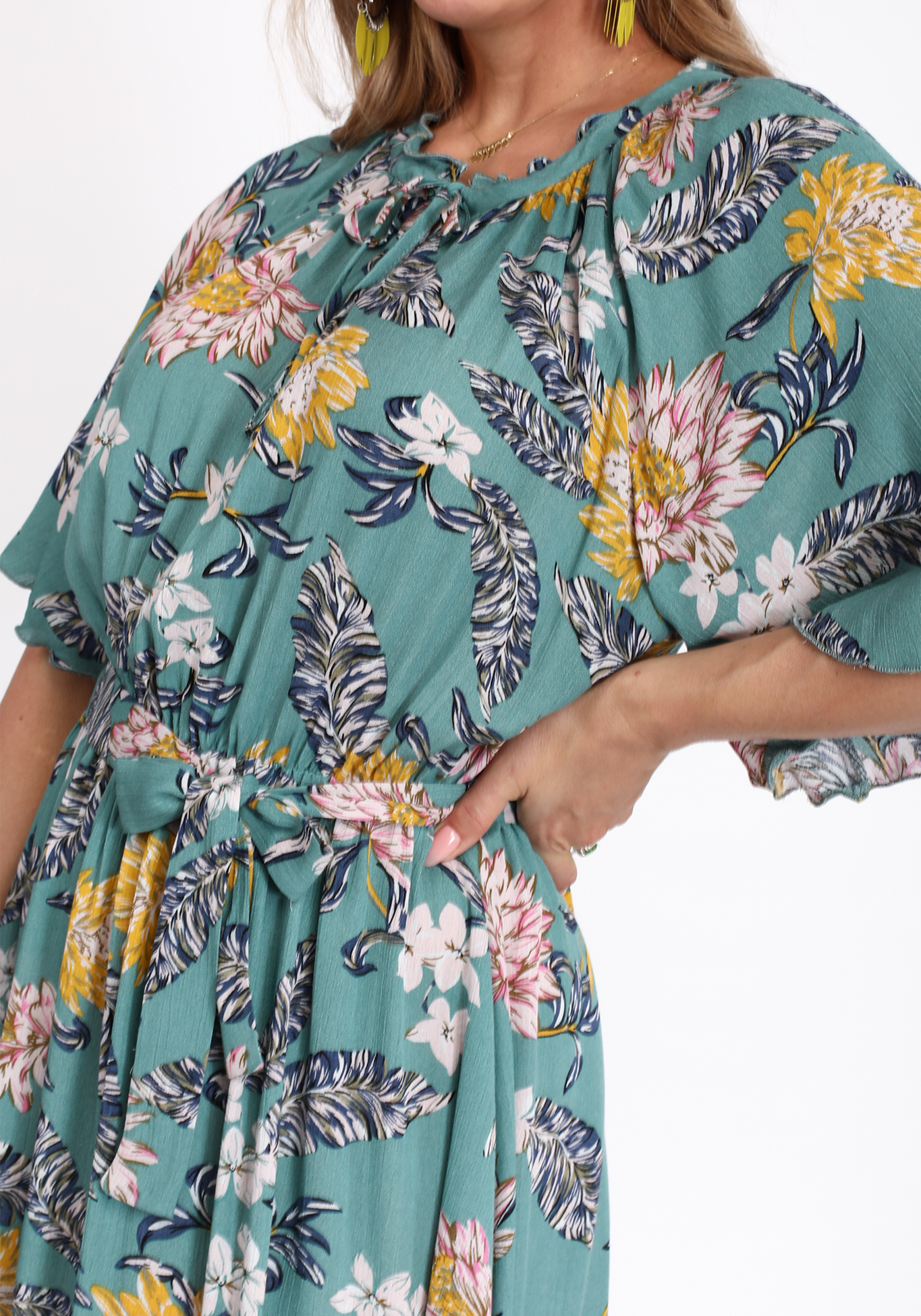 Платье миди с ярким цветочным принтом Bianka Modeno, размер 50 - фото 9