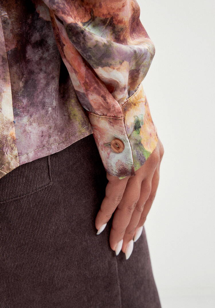 Блуза с потайной застежкой шир.  750, рис. 23