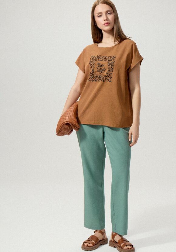 Топ с принтом свободного кроя шир.  580, рис. 25