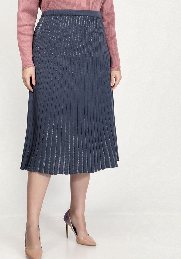 Юбка фактурная в вертикальную полоску шир.  580, рис. 2