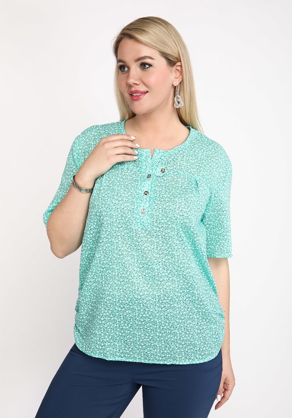 Блуза Карамельные мечты шир.  580, рис. 6