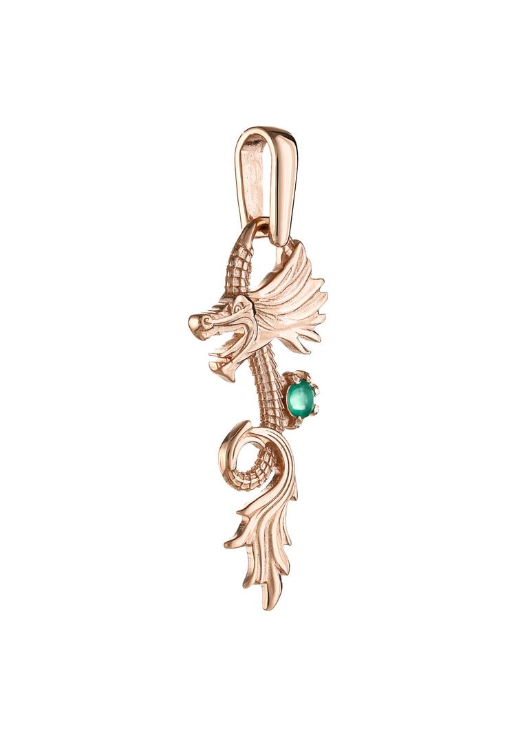 Подвеска серебряная Дракон шир.  750, рис. 4