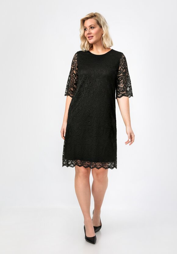 Платье из эластичного гипюра шир.  580, рис. 1