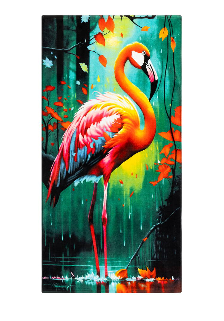 Полотенце пляжное Яркие птицы шир.  750, рис. 5