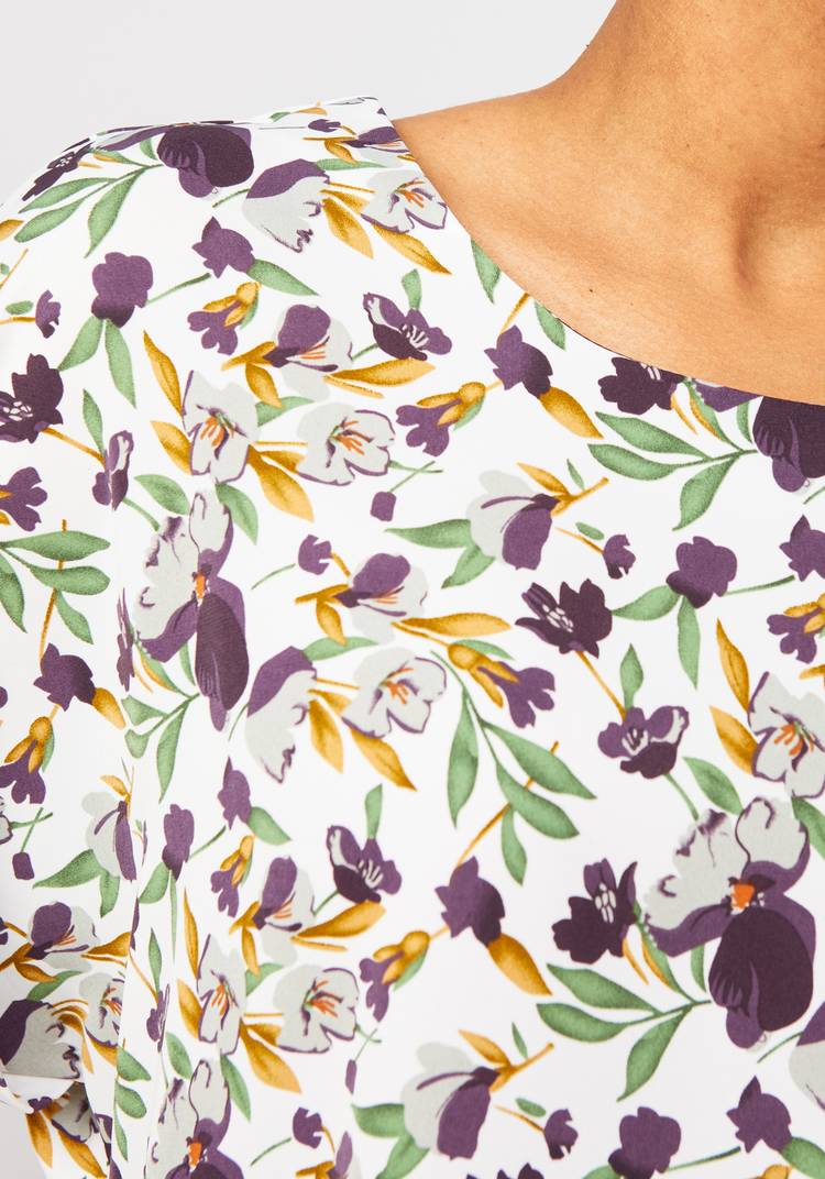 Блуза с цветочным принтом Александрина шир.  750, рис. 10