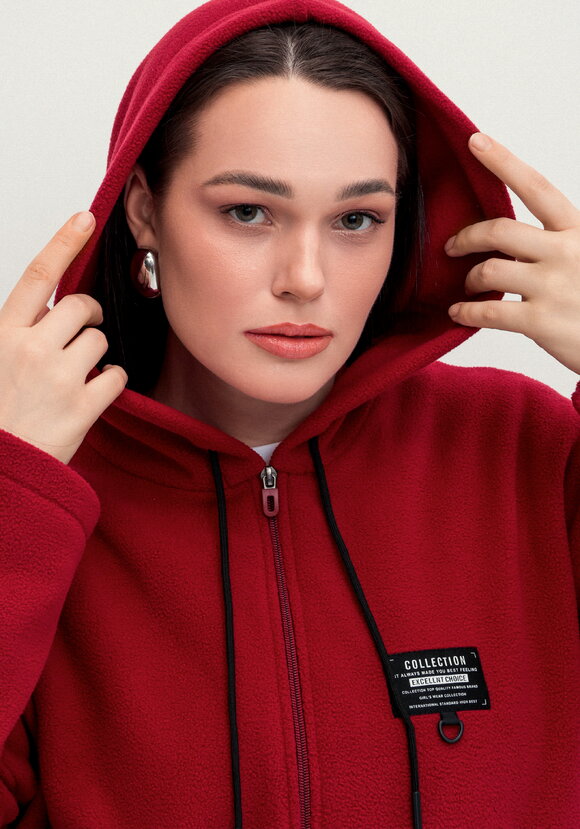 Толстовка из флиса с нашивкой на груди шир.  580, рис. 23