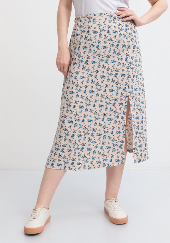 Юбка свободная с широким поясом на резинке шир.  580, рис. 9