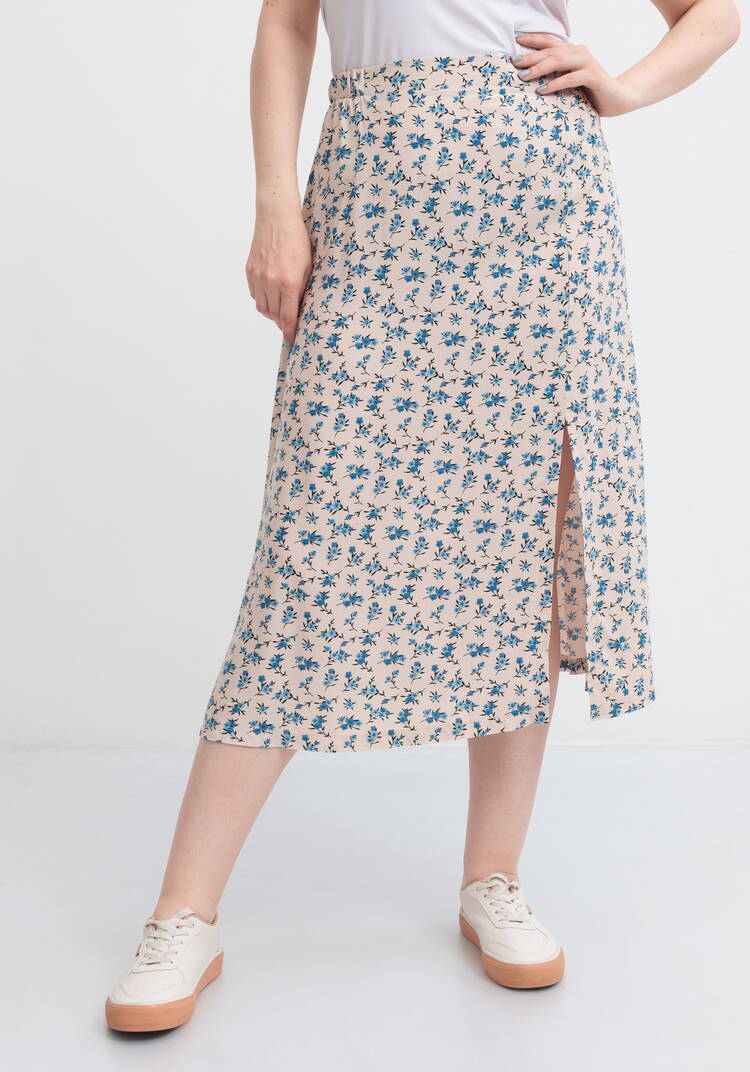 Юбка свободная с широким поясом на резинке шир.  750, рис. 9