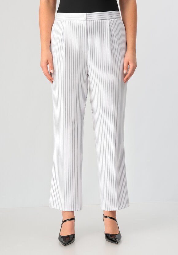 Брюки прямого кроя в полоску шир.  580, рис. 13