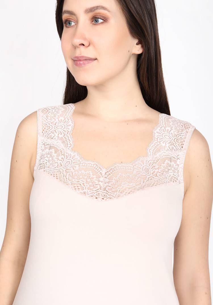 Хлопковая женская маечка Лянжери шир.  750, рис. 4