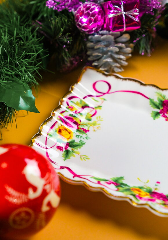 Блюдо из фарфора Алая лента шир.  580, рис. 8