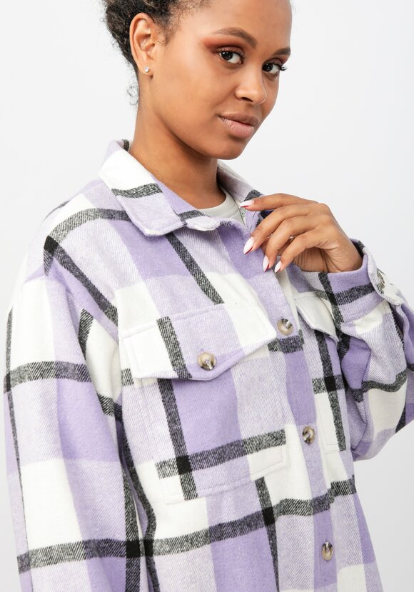 Рубашка удлиненная в клетку Венди шир.  580, рис. 18