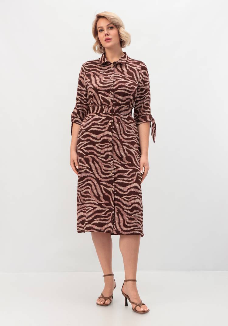 Платье-рубашка прямого силуэта с разрезами шир.  750, рис. 4