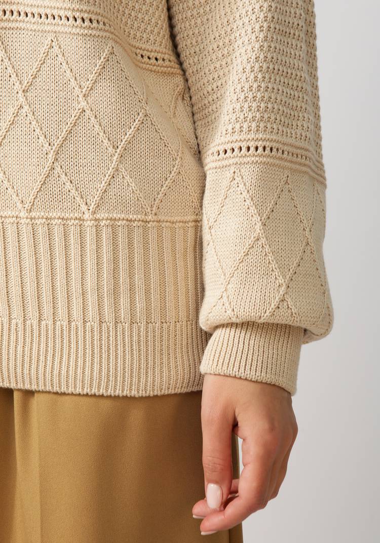 Джемпер женский со структурной вязкой шир.  750, рис. 21