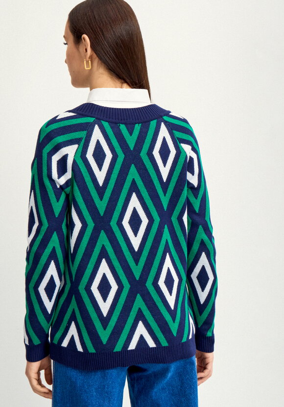 Джемпер с геометрическим рисунком шир.  580, рис. 10