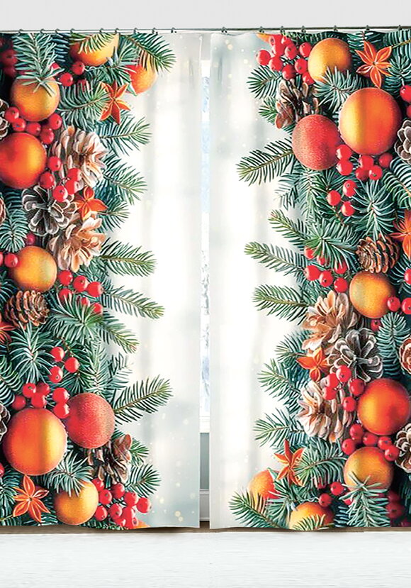 Комплект фотоштор Новогоднее очарование шир.  580, рис. 2