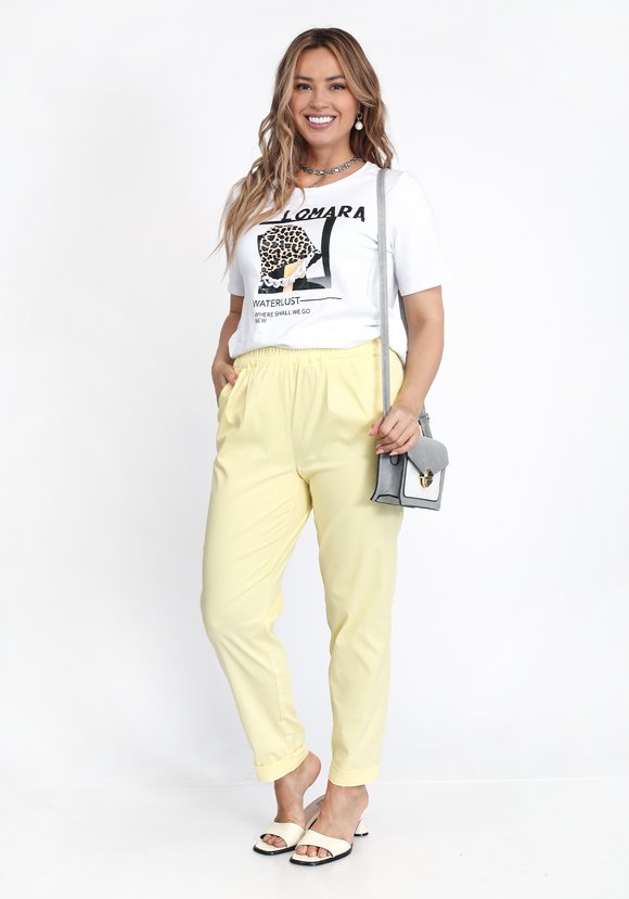 Брюки укороченные полуприлегающего силуэта шир.  580, рис. 4