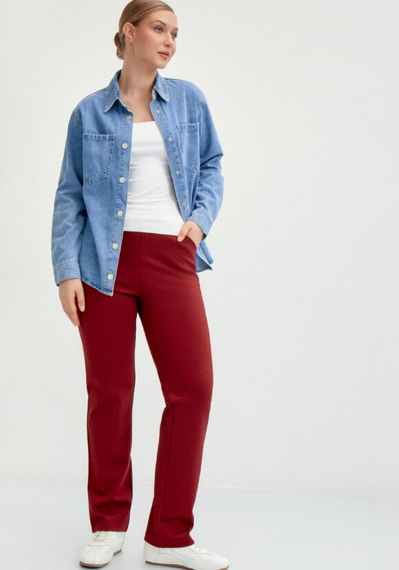 Брюки из джери с кокеткой по спинке шир.  580, рис. 13