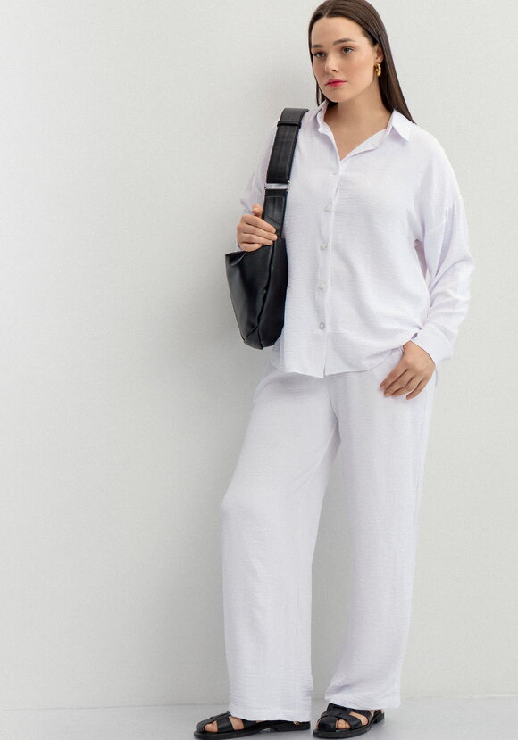 Брюки свободного кроя с боковыми карманами шир.  580, рис. 6