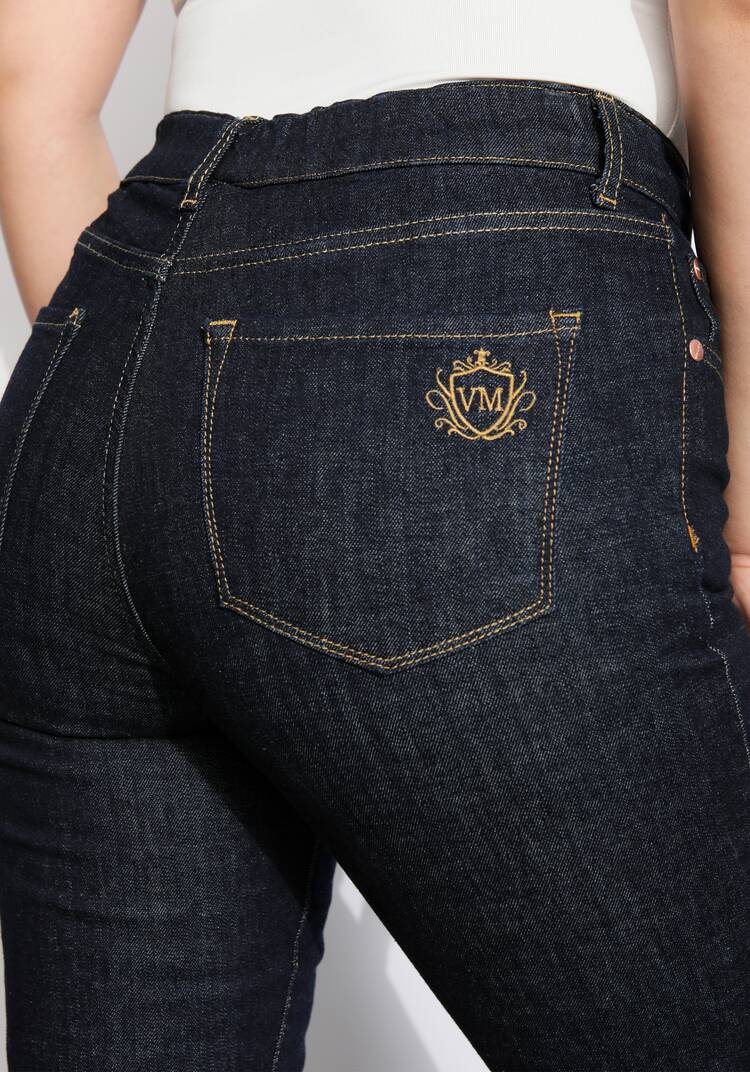 Джинсы прямого кроя с комфортным поясом шир.  750, рис. 6