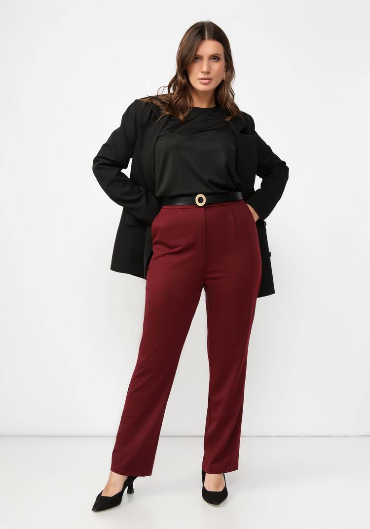 Брюки прямые классические Эмилия шир.  750, рис. 16