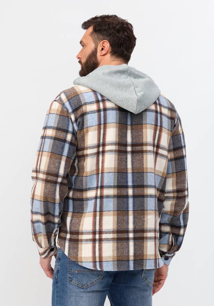 Рубашка с капюшоном в клетку шир.  750, рис. 20