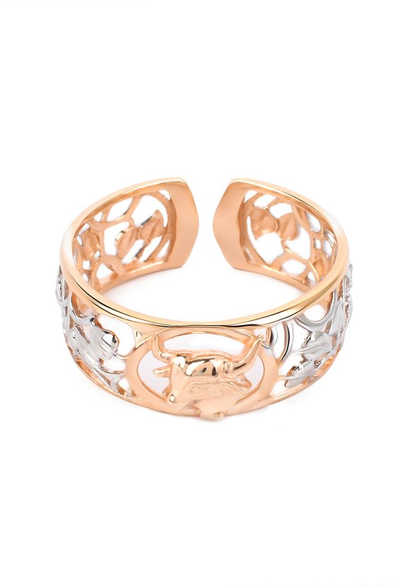 Серебряное кольцо, Знак Зодиака шир.  580, рис. 8