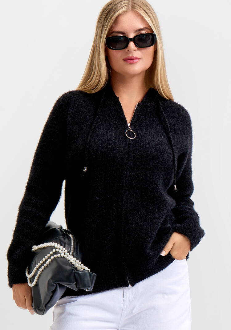 Кардиган на молнии с капюшоном Амели шир.  750, рис. 34