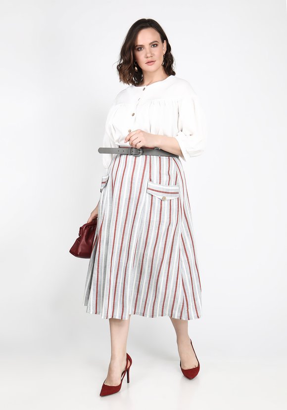 Блуза из фактурного хлопка шир.  580, рис. 1