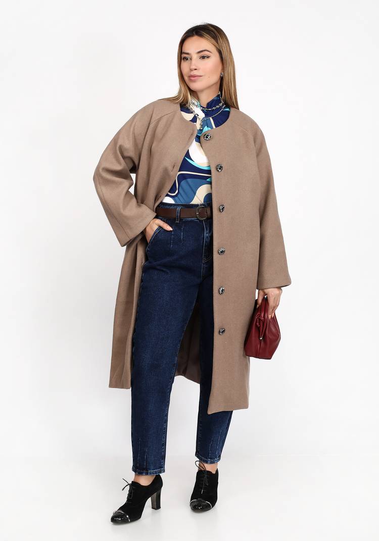 Пальто на пуговицах шир.  750, рис. 3