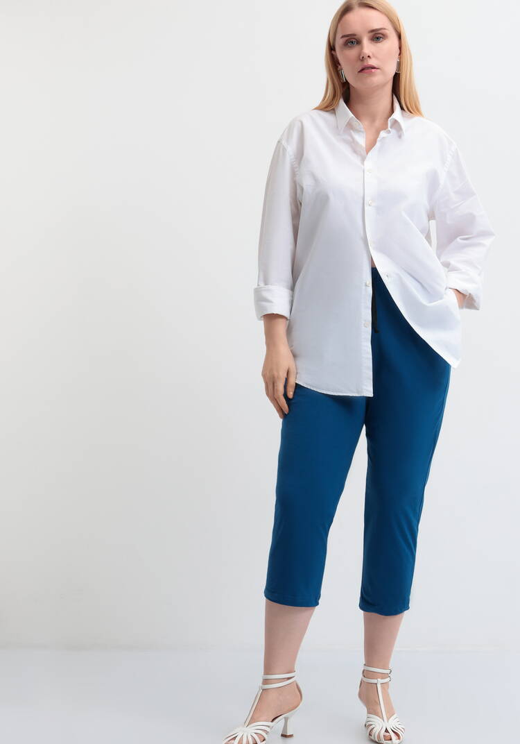 Бриджи трикотажные с поясом на кулиске шир.  750, рис. 16