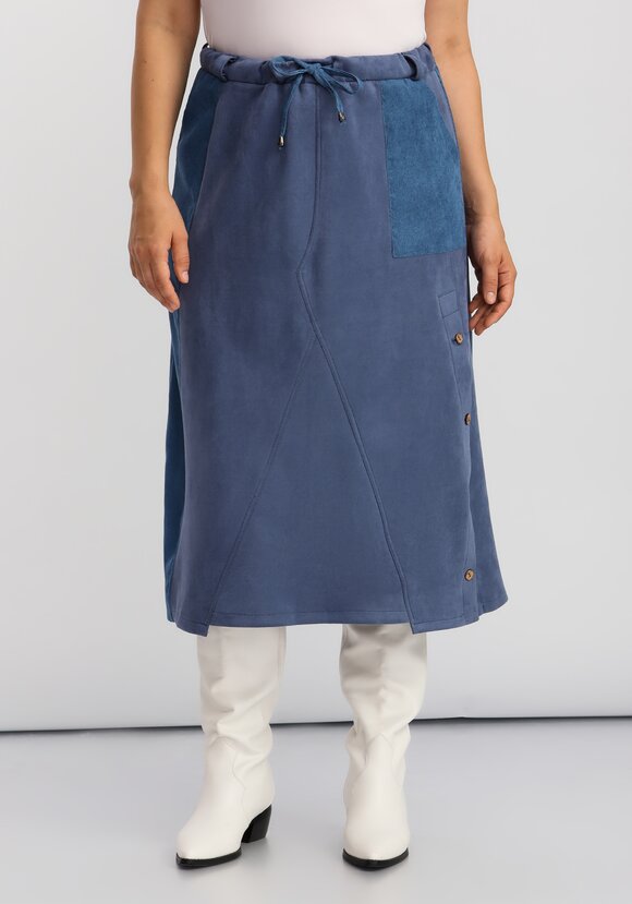 Юбка комбинированная на эластичной ленте шир.  580, рис. 22