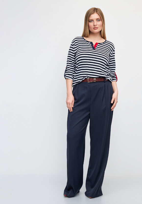 Блуза в полоску Марина шир.  580, рис. 2
