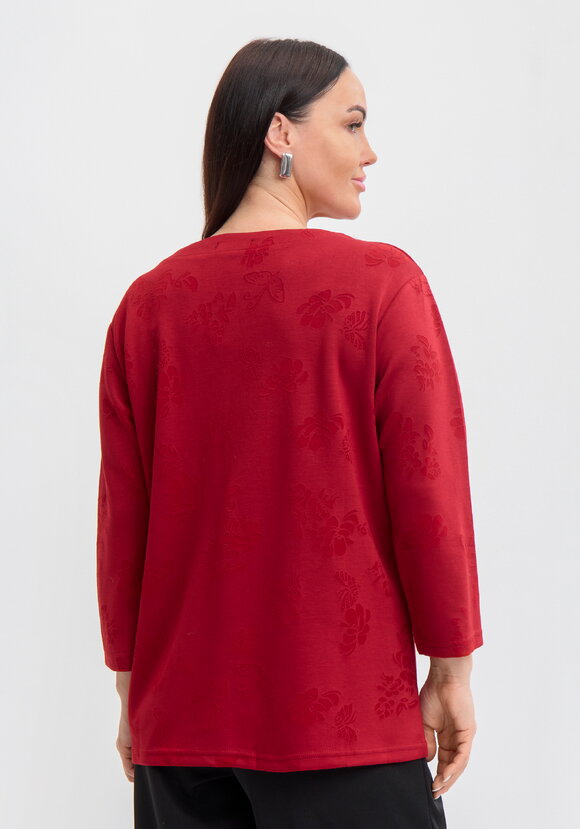 Джемпер с округлым вырезом и принтом шир.  580, рис. 2