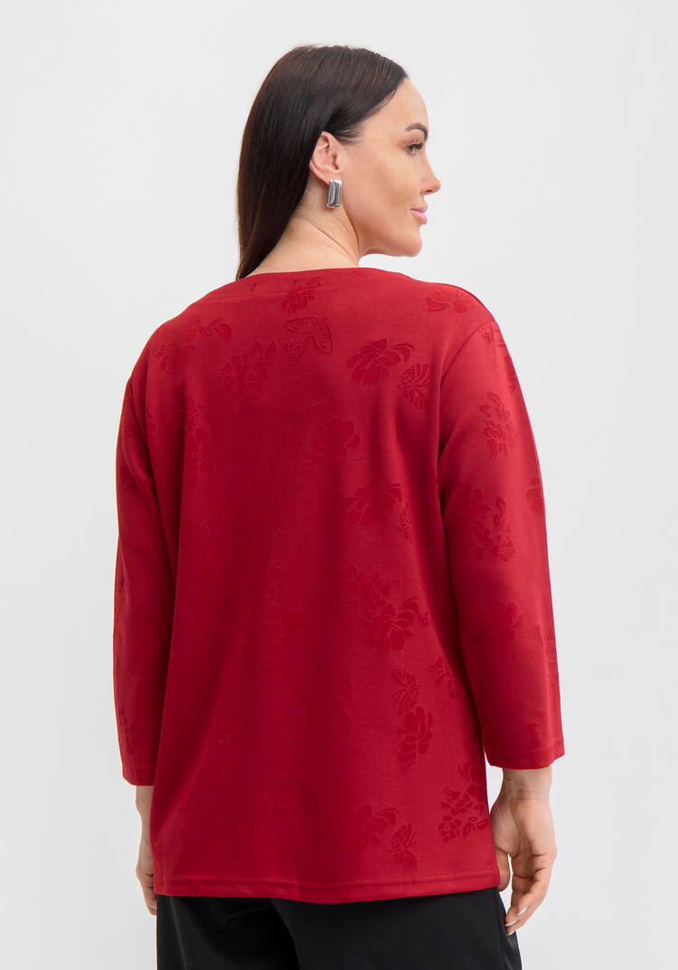 Джемпер с округлым вырезом и принтом шир.  750, рис. 2