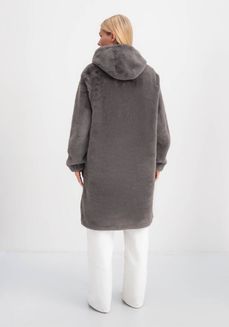 Пальто из экомеха шир.  750, рис. 10