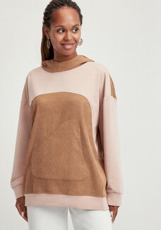 Худи оверсайз комбинированное