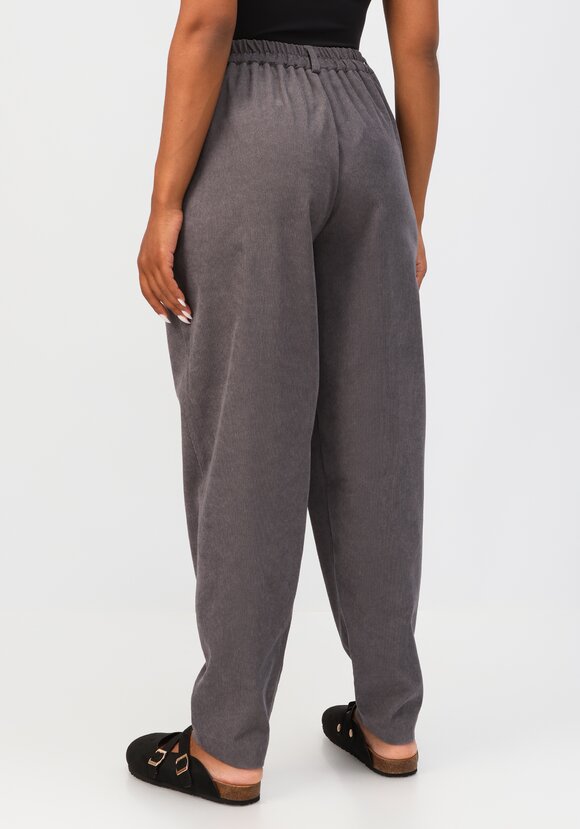 Брюки-бананы вельветовые с карманами шир.  580, рис. 35