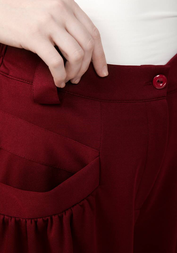 Брюки женские со сборкой на карманах шир.  750, рис. 26