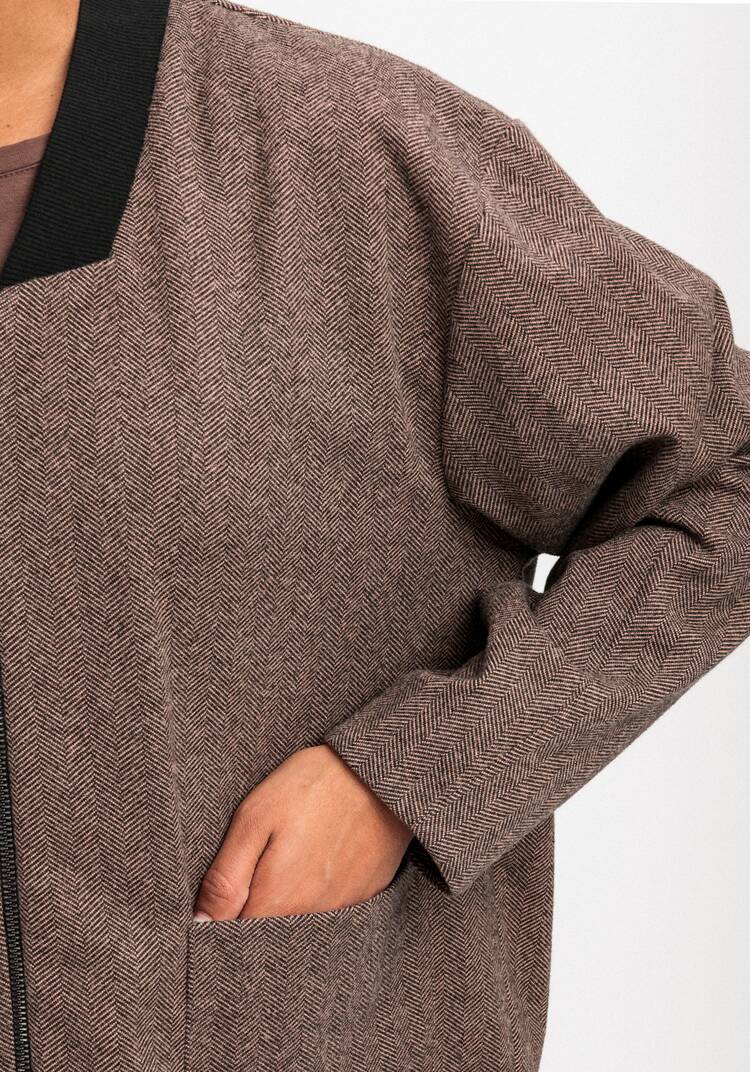 Бомбер на молнии с карманами шир.  750, рис. 17